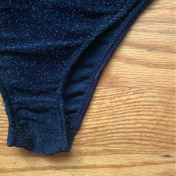 Black Glitter Bodysuit - Picture 3 of 4
